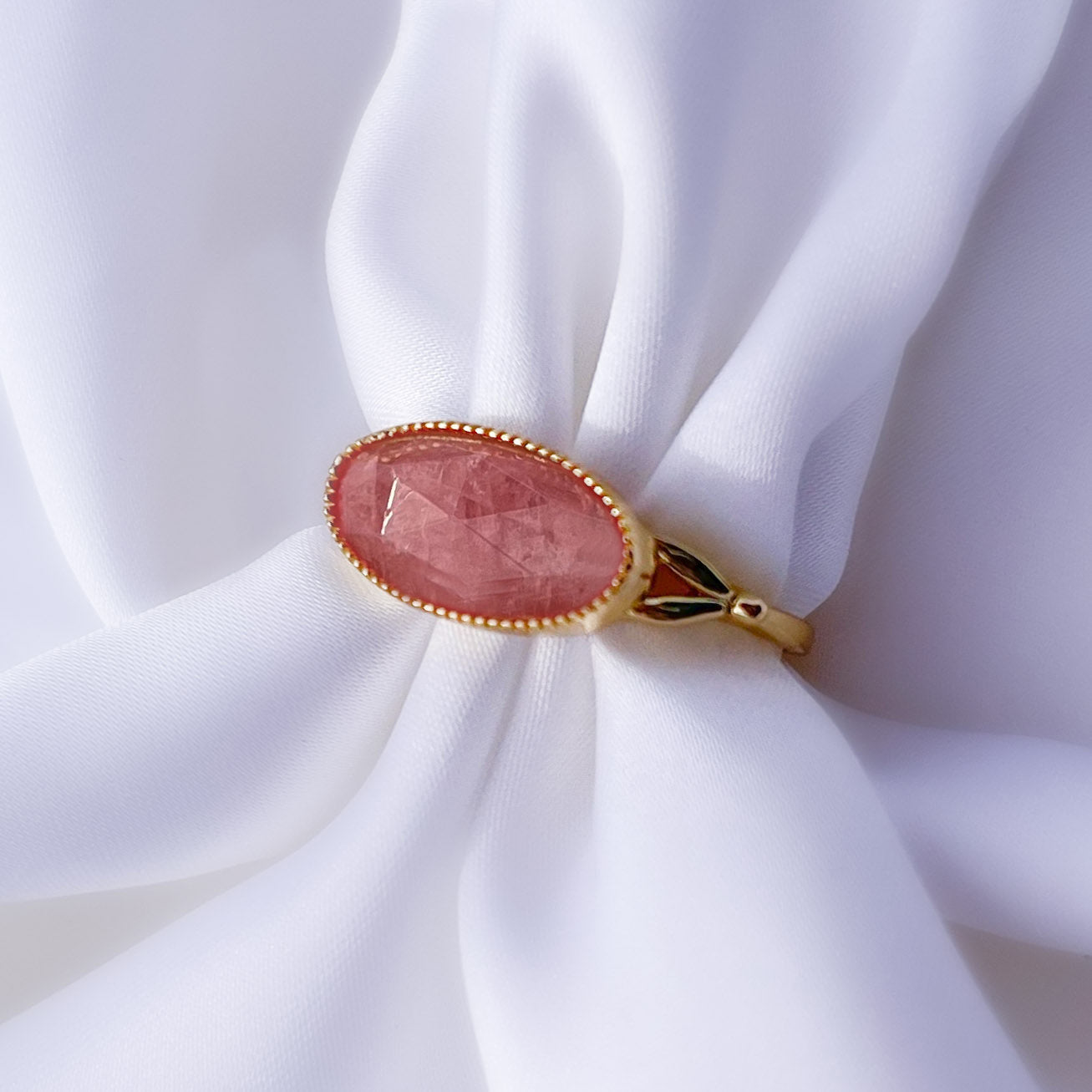 Rh ia bague Rhodochrosite